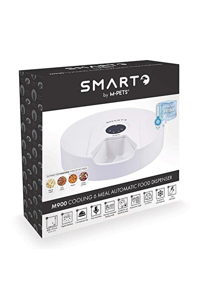 M-PETS Smarto M900 Soğutuculu Otomatik Mama Kabı 6 Bölmeli