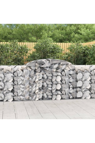 Concept Τοξωτά καλάθια συρματοκιβωτίων 3 τεμ., 300x50x100/120 cm από γαλβανισ...