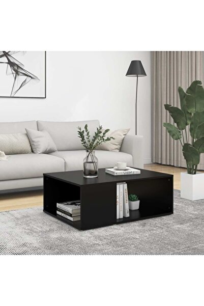 Concept Τραπεζάκι σαλονιού, μαύρο, 90x67x33 cm, μοριοσανίδα