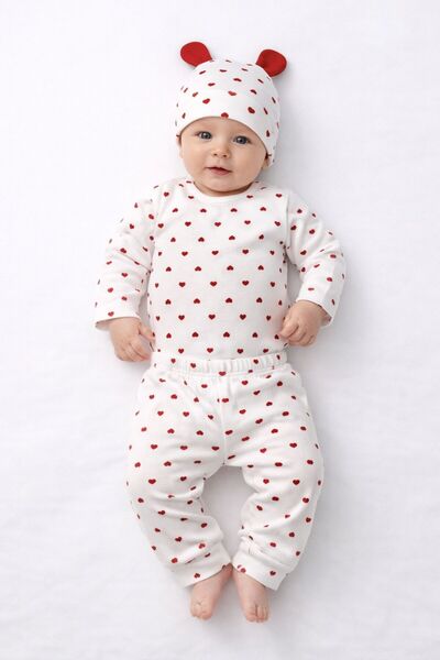 Baby Kalp desenli kız bebek