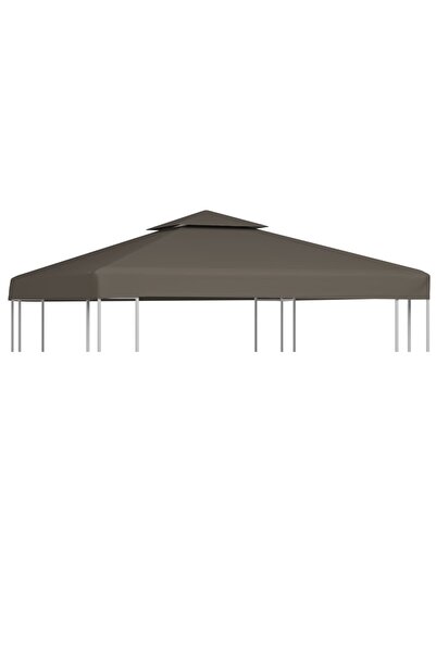 Concept Acoperiș de pavilion, 2 niveluri, gri taupe, 3x3 m, 310 g/m²