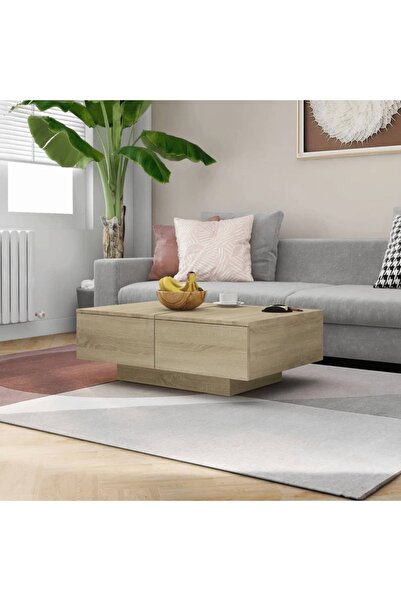 Concept Τραπεζάκι σαλονιού, δρυς Sonoma, 90 x 60 x 31 cm, μοριοσανίδα