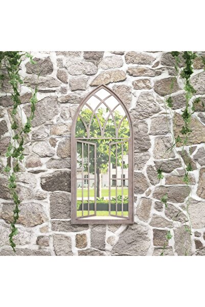 Concept Oglindă de grădină, nisipiu, 100x45 cm, fier uz exterior