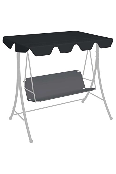 Concept Ανταλλακτικό κάλυμμα για κούνια κήπου, μαύρο, 188/168x110/145 cm