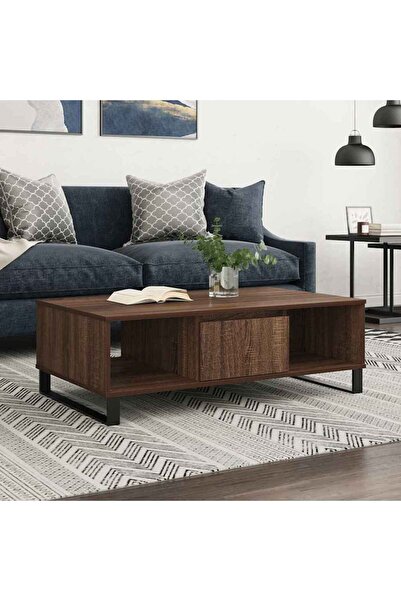 Concept Masă de cafea, stejar maro, 104x60x35 cm, lemn compozit