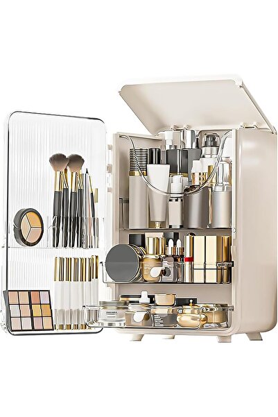 Arabest Large Capacity Makeup Organizer,with Clear Dustproof Cover,for Bathro...