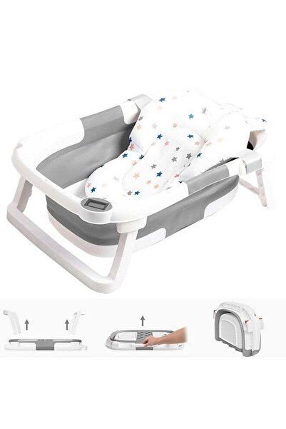 Arabest حوض استحمام محمول قابل للطي، حوض استحمام آمن، مناسب للمواليد الجدد وا...