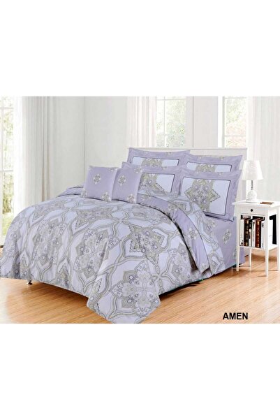 Barbarella Cotton Double Flat Sheet Set, 3 pcs
