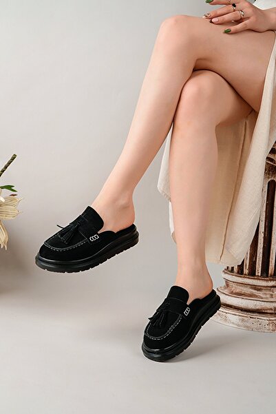 BAHRİNA Women's Loafers Tasseled Slipper