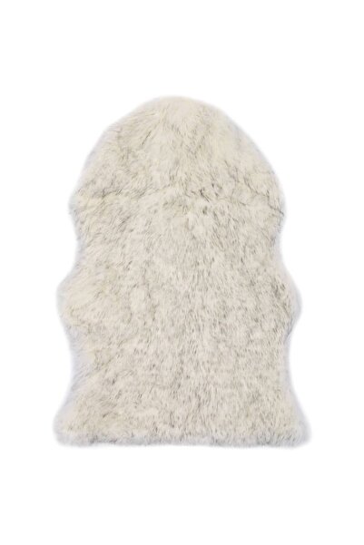 Concept Covor, gri melanj, 60 x 90 cm, imitație de blană de oaie