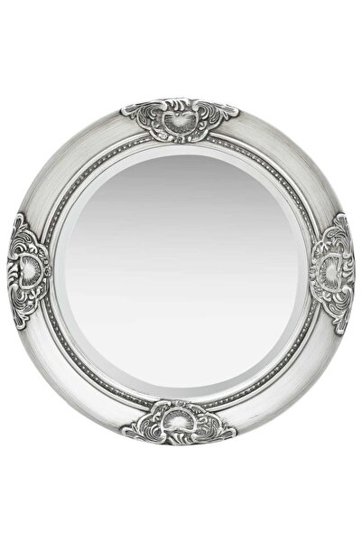 Concept Baroque style wall mirror, silver, 50 cm