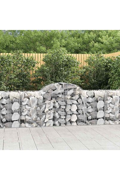 Concept Coșuri gabion arcuite 20 buc, 200x50x80/100 cm, fier galvanizat