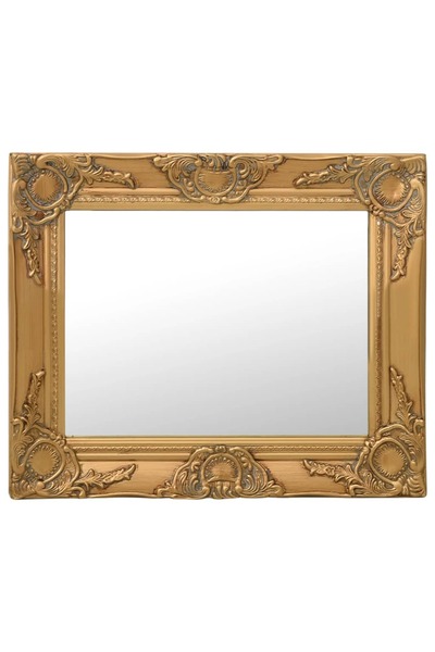 Concept Μπαρόκ καθρέφτης τοίχου, χρυσός, 50 x 40 εκ.