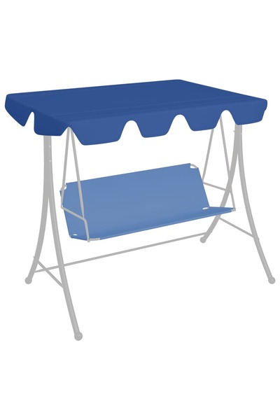 Concept Copertină de rezervă leagăn grădină albastru 150/130x70/105 cm