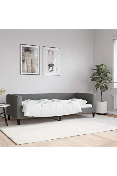 Concept Σκελετός κρεβατιού, σκούρο γκρι, 80x200 cm, ύφασμα