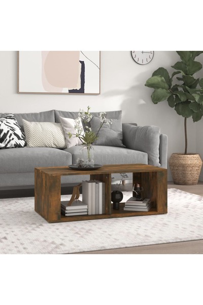 Concept Τραπεζάκι σαλονιού, καπνιστή δρυς, 100x50x36 εκ., επεξεργασμένο ξύλο