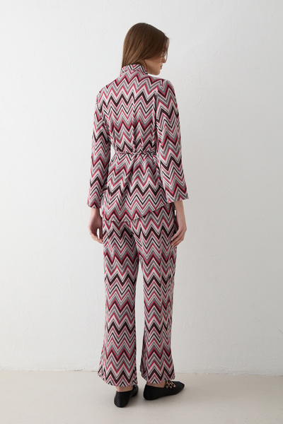 Melike Tatar Zik Zak Knitted Set 32-3605-1