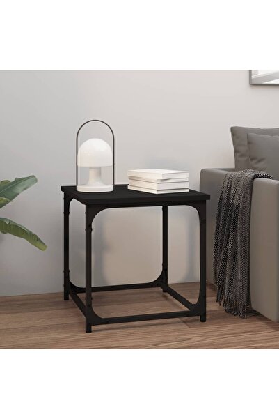 Concept Βοηθητικό τραπεζάκι, μαύρο, 40x40x40 cm, επεξεργασμένο ξύλο