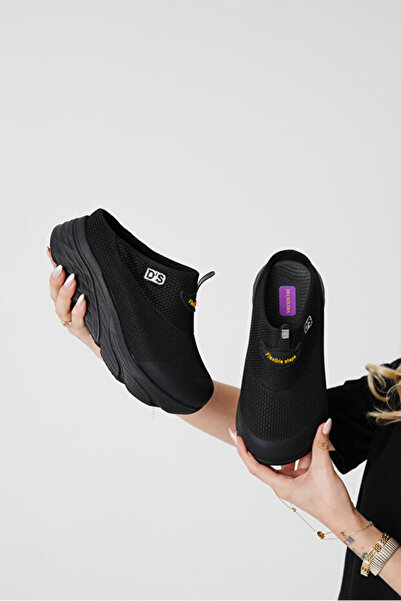 DELSOLERA Women's Black Padded Sole Non-Slip Orthopedic Mesh Sabo Doctor Nurs...