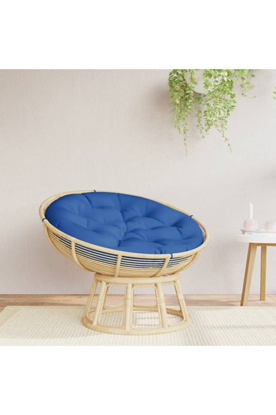 Concept Στρογγυλό Μαξιλάρι σε μπλε ρουά, Ø 100 x 11 cm, ύφασμα Oxford