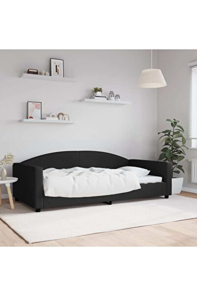 Concept Σκελετός κρεβατιού, μαύρο, 100 x 200 cm, ύφασμα