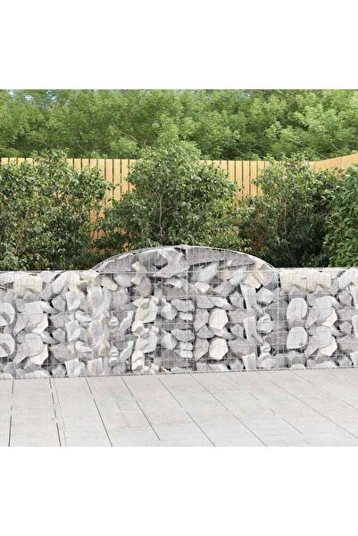 Concept Coșuri gabion arcuite 5 buc., 300x30x80/100 cm, fier galvanizat