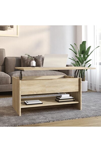 Concept Τραπεζάκι σαλονιού, δρυς sonoma, 80x50x40 εκ., επεξεργασμένο ξύλο