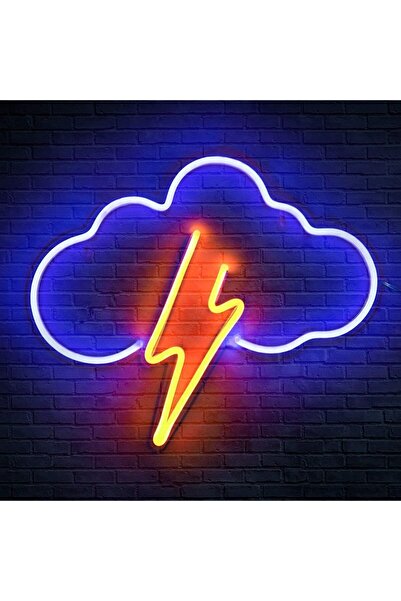 Slasa Cloud LED Neon Light with 6mm Acrylic Base 30x40 cm Multicolor Wall Dec...