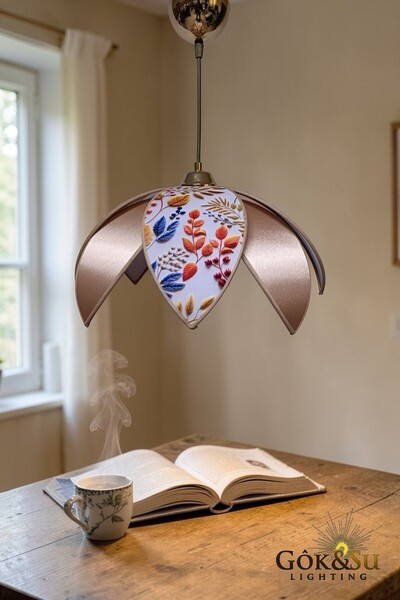 Göksu Lighting Papatya Model Flora Serisi Dekoratif Sarkıt Avize Salon-Oturma...