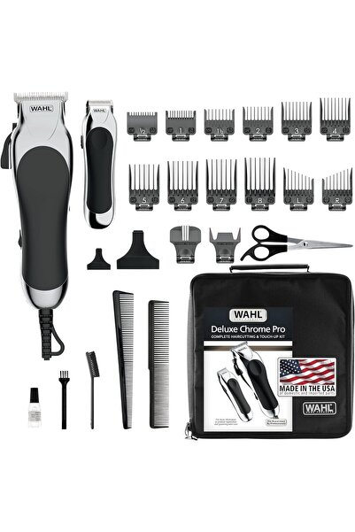 Wahl Deluxe Chrome Pro Hair Clipper and Trimmer (Model 79524-1037)