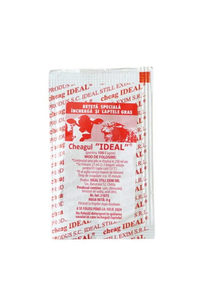 İdeal Rennet for 50 L of milk - 10 sachets