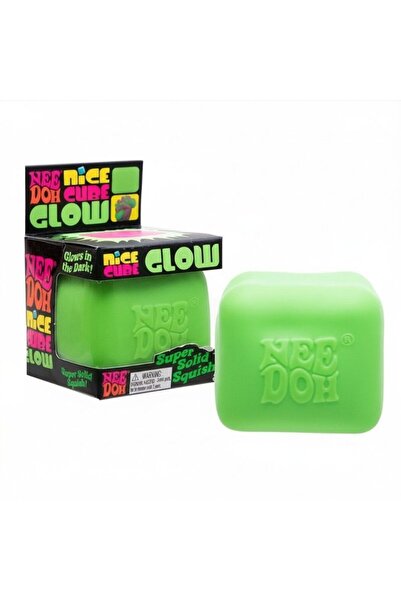 Be Venom™ Jucarie antistres Nice Cube Gllow NeeDoh, VERDE, 5,7 cm