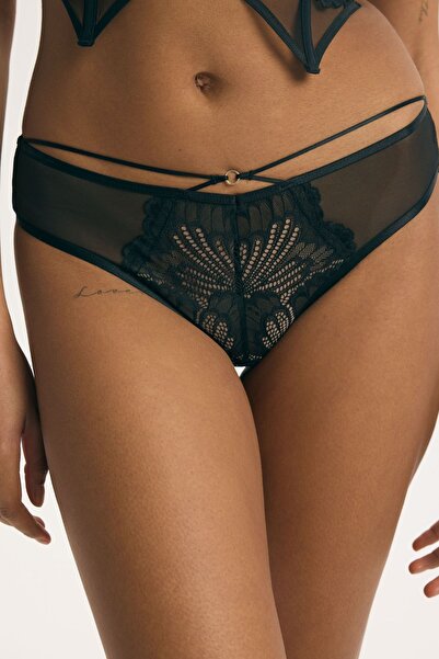 ESOTIQ Women's Elegant Floral Briefs Panties Beautiful Lace & Mesh Details De...