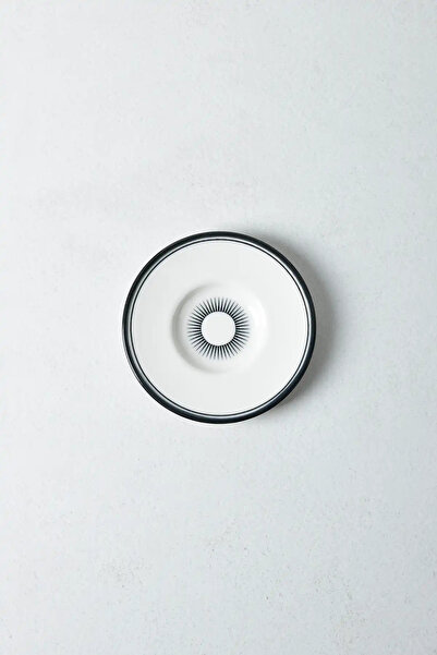 Qua Home Aspen Siyah Çizgili Çay Tabağı 12 cm