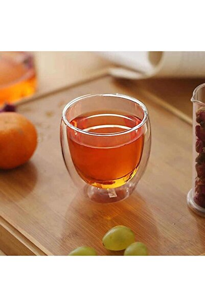Blackstone Double Wall Glass Tumbler Cups, for coffee, coffee cups 2 pc set (...
