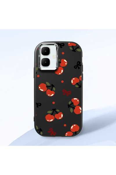 Hontinga حافظة هاتف من السيليكون الناعم باللون الأسود متوافقة مع كاميرا تكنو ...