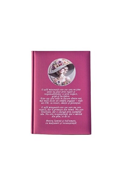 OEM Agenda cadou pentru șef, nedatată, 194 de pagini, culoare fuchsia