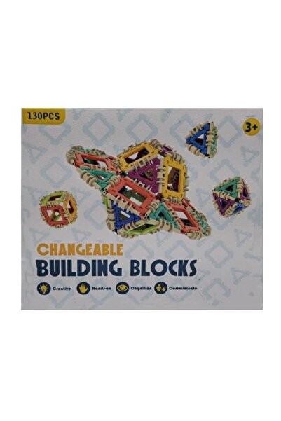 Toybox Magnetic Building Blocks Multicolor Clear 2D 3D Shapes Construction Ti...