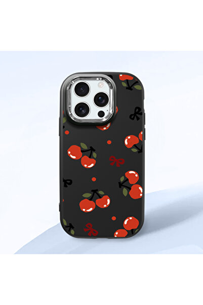 Hontinga حافظة هاتف من السيليكون الناعم باللون الأسود متوافقة مع كاميرا آيفون...