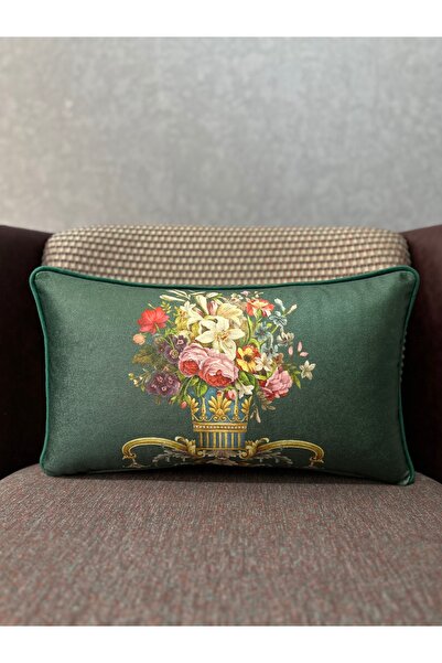 Fabricland Εισαγόμενο İ Μετάξι a Βελούδο εμερύδιο πράσινο ορθογώνιο κλασικό φ...