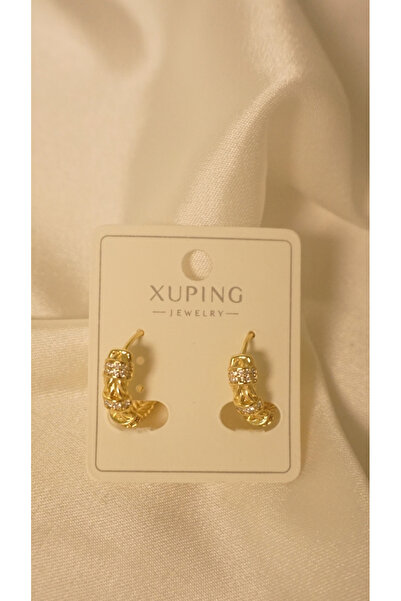 LuxeVibe Çelik Takı Kadın Küpe Xuping – Başak Kuyumcu Model, Minimal, Suya Da...
