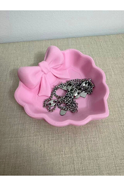 DU&ER Bow Detail Decorative Jewelry Organizer Tray – Sweetheart Bow Catch-All...