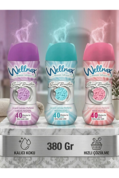 Wellnax Granül Çamaşır Parfümü ve Yumuşatıcısı Moonlight - Urban Night - Pink...