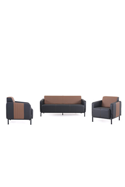ofiscombin Ofis Büro Koltuk Kanepe Bekleme Grubu 3+1+1 Guista
