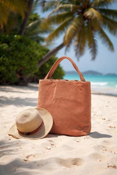 Baveno Velvet Stylish Design Beach and Pool Bag Sq m