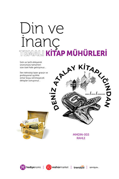 HEDİYENOMİ Mühürmarket > Religion and Belief Rahle Book Seal - Book Stamp > M...