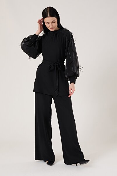 Jupe Taş Püskül Detaylı Pantolonlu Takım 8613