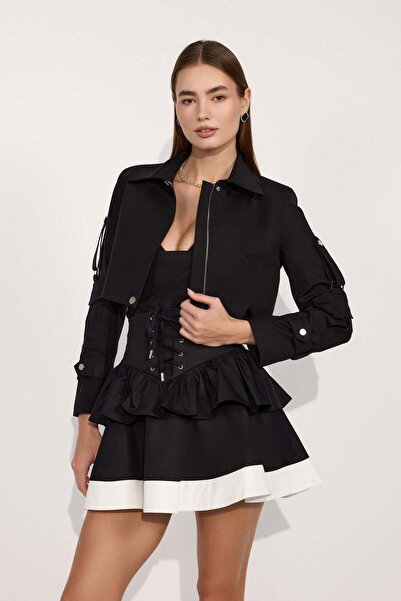 NOK İSTANBUL Nok Iconic Rock Star Jacket Black