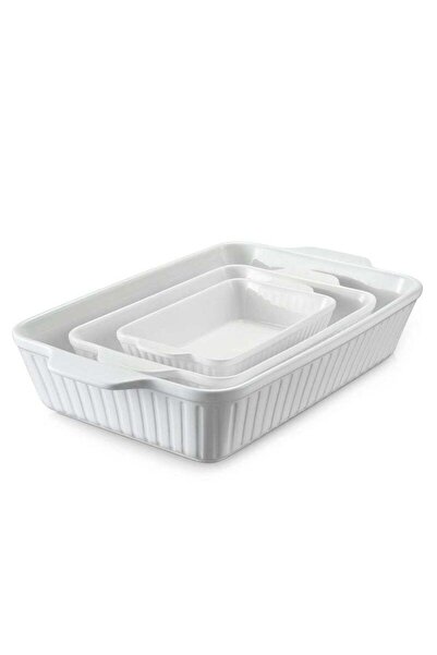 Arabest Rectangular Baking Pan Set ,with Handles ,for Baking, Casserole, Kitchen