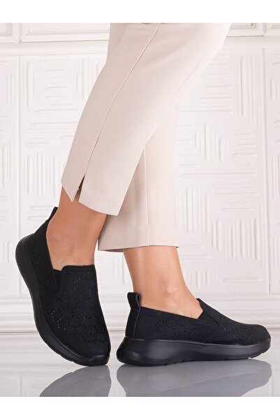 YIYI Pantofi sport damă negri, din piele sintetică , Irinea, mărimea 36